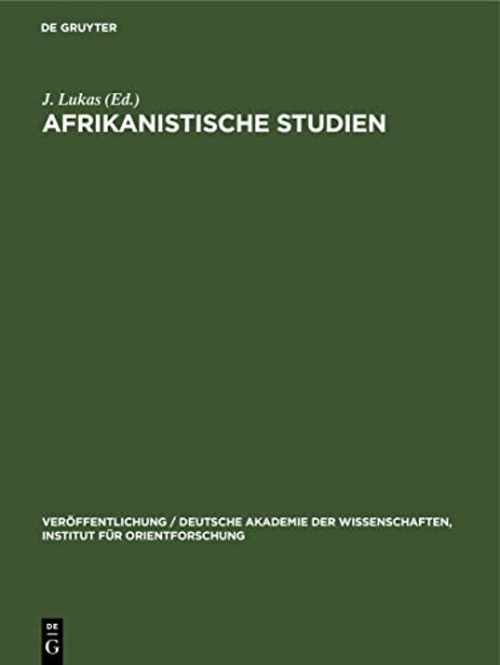 Afrikanistische Studien