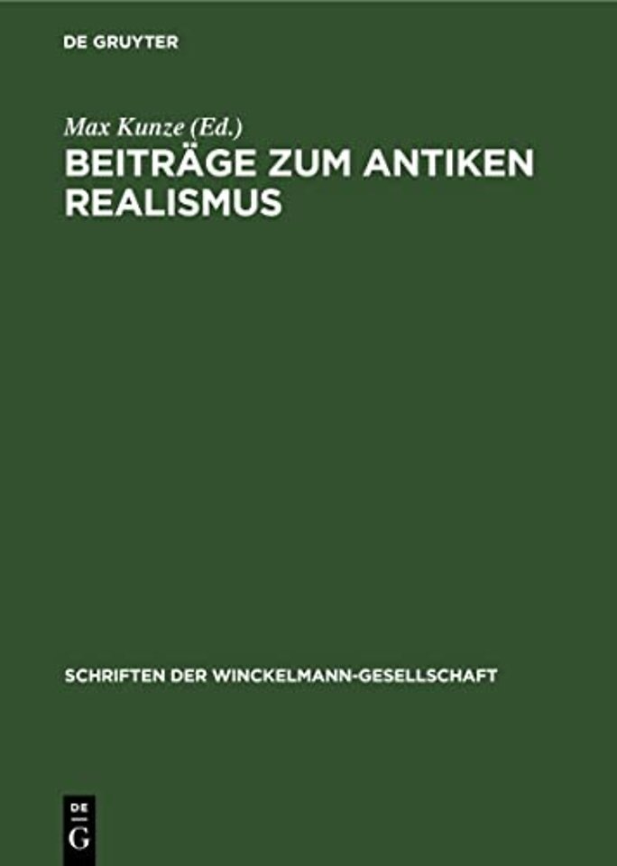 Beitrage Zum Antiken Realismus