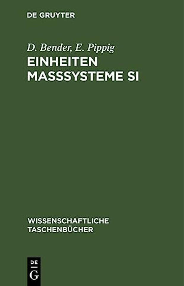 Einheiten Maβsysteme SI