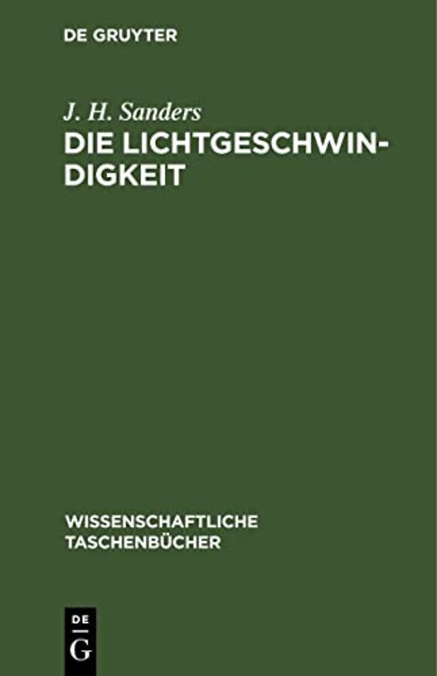 Die Lichtgeschwindigkeit – Einführung und Originaltexte