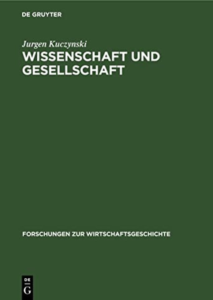 Wissenschaft Und Gesellschaft