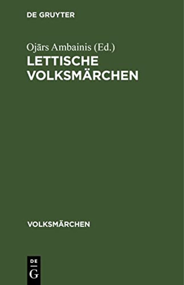 Lettische Volksmarchen