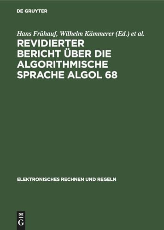 Revidierter Bericht über die algorithmische Sprache Algol 68