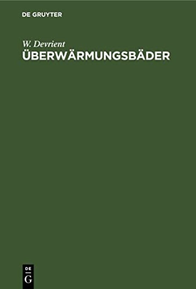 Überwärmungsbäder – Weg zur Wärmekultur