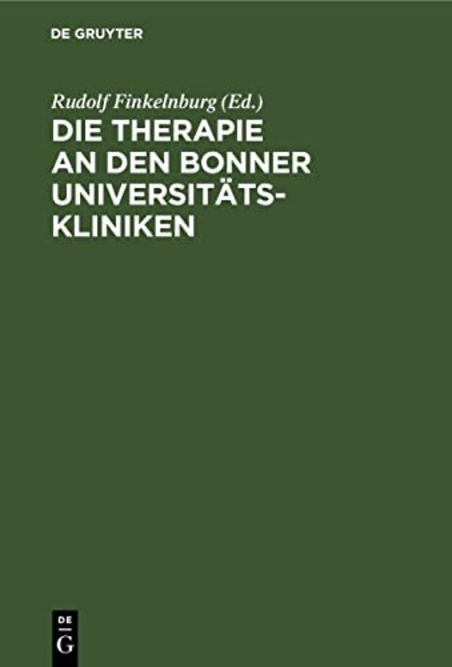 Die Therapie an den Bonner Universitätskliniken