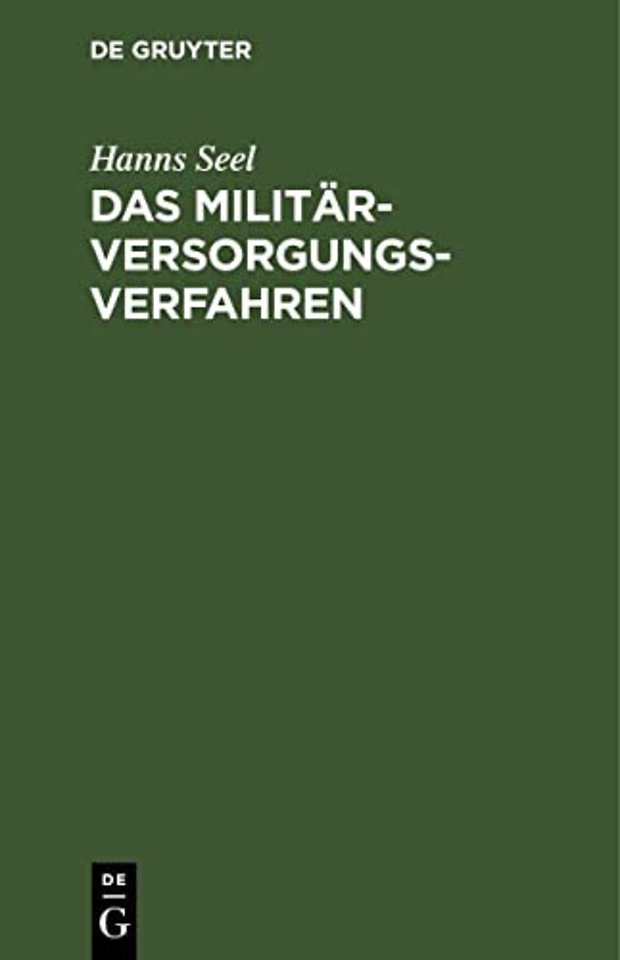 Das Militarversorgungs-Verfahren