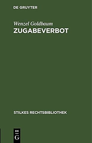 Zugabeverbot