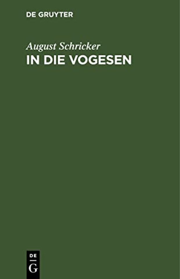 In die Vogesen – Ein Führer