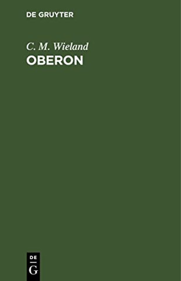 Oberon – Ein romantisches Heldengedicht in zwölf Gesängen