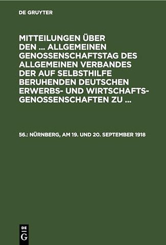 Nürnberg, am 19. und 20. September 1918