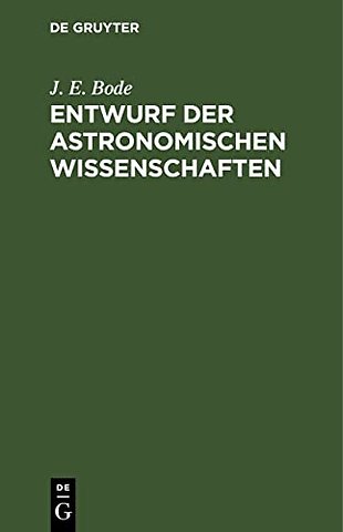 Entwurf der astronomischen Wissenschaften