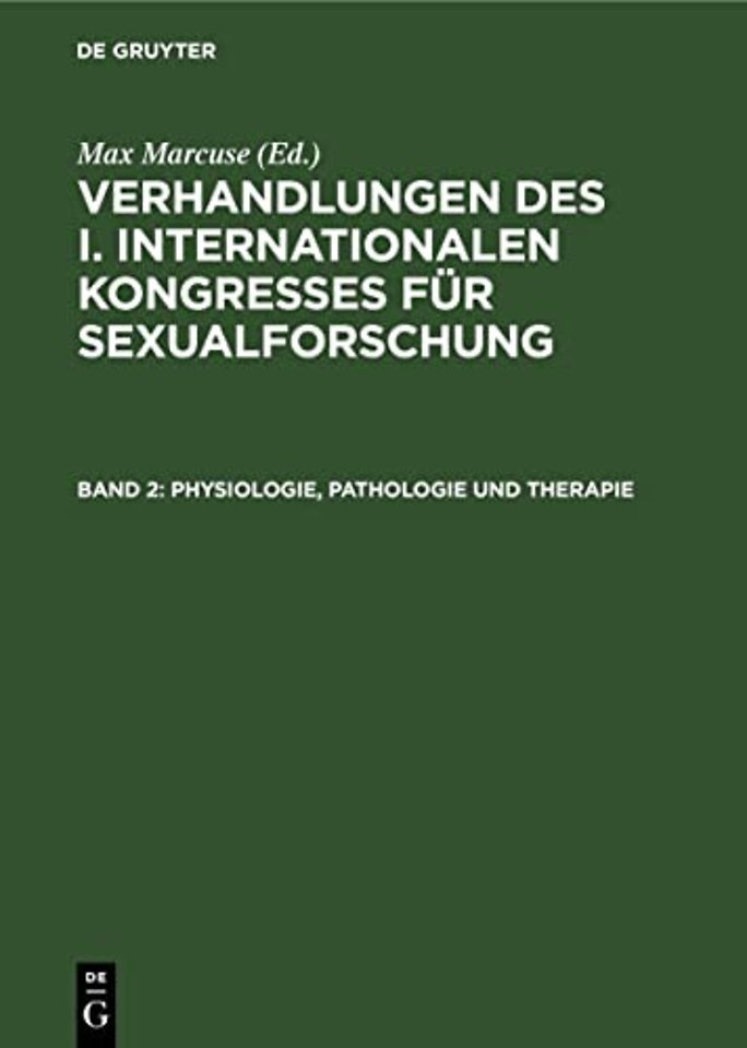Physiologie, Pathologie Und Therapie