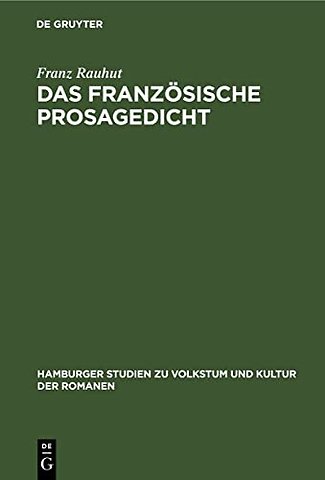 Das Franzosische Prosagedicht