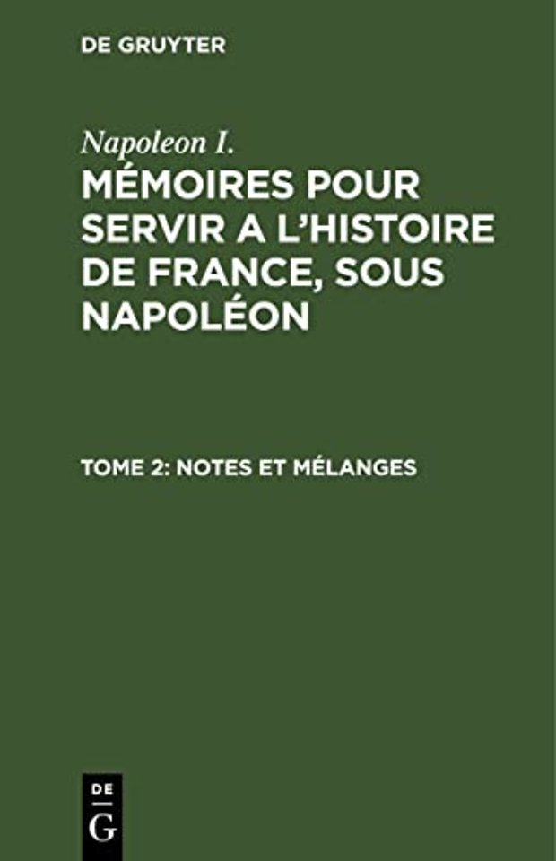 Notes Et Melanges
