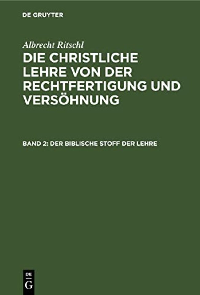 Der Biblische Stoff Der Lehre