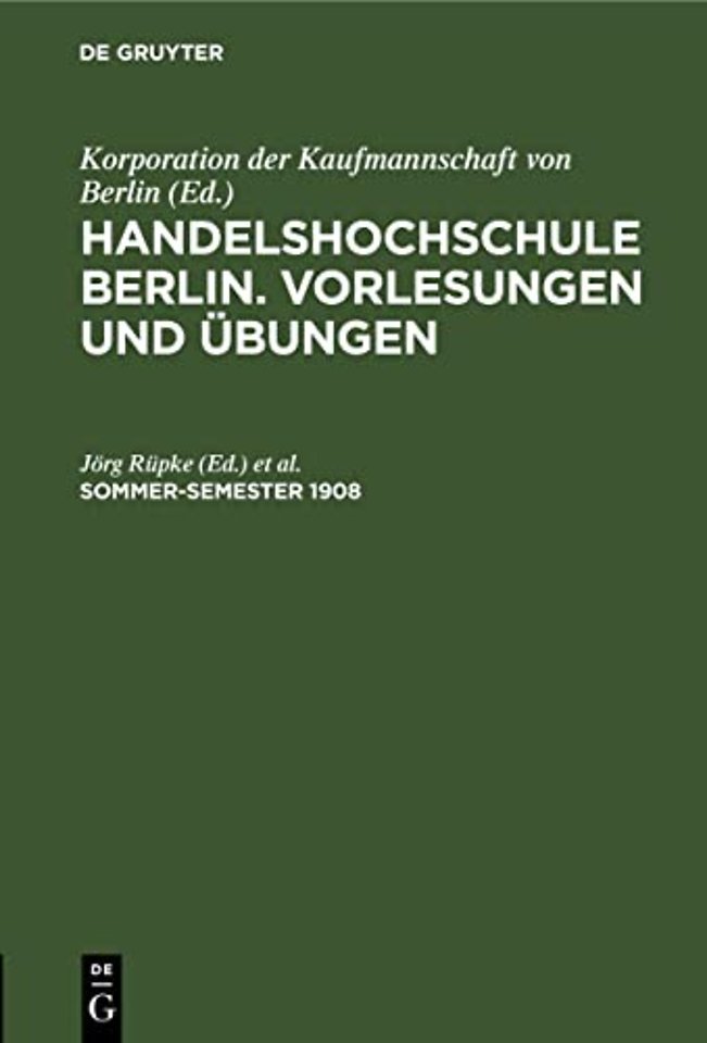 Sommer-Semester 1908