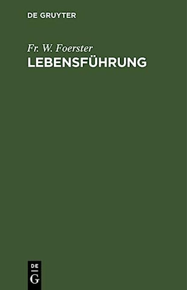 Lebensführung – Ein Buch für junge Menschen