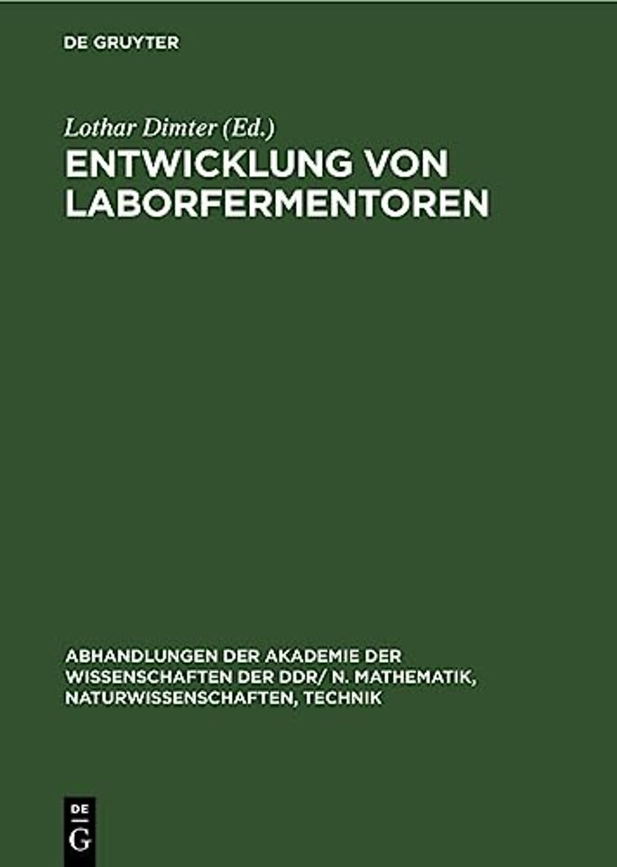 Entwicklung Von Laborfermentoren