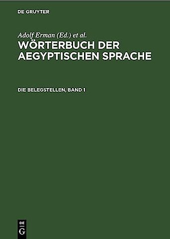Die Belegstellen, Band 1 – Mit Verzeichnis der Abkürzungen