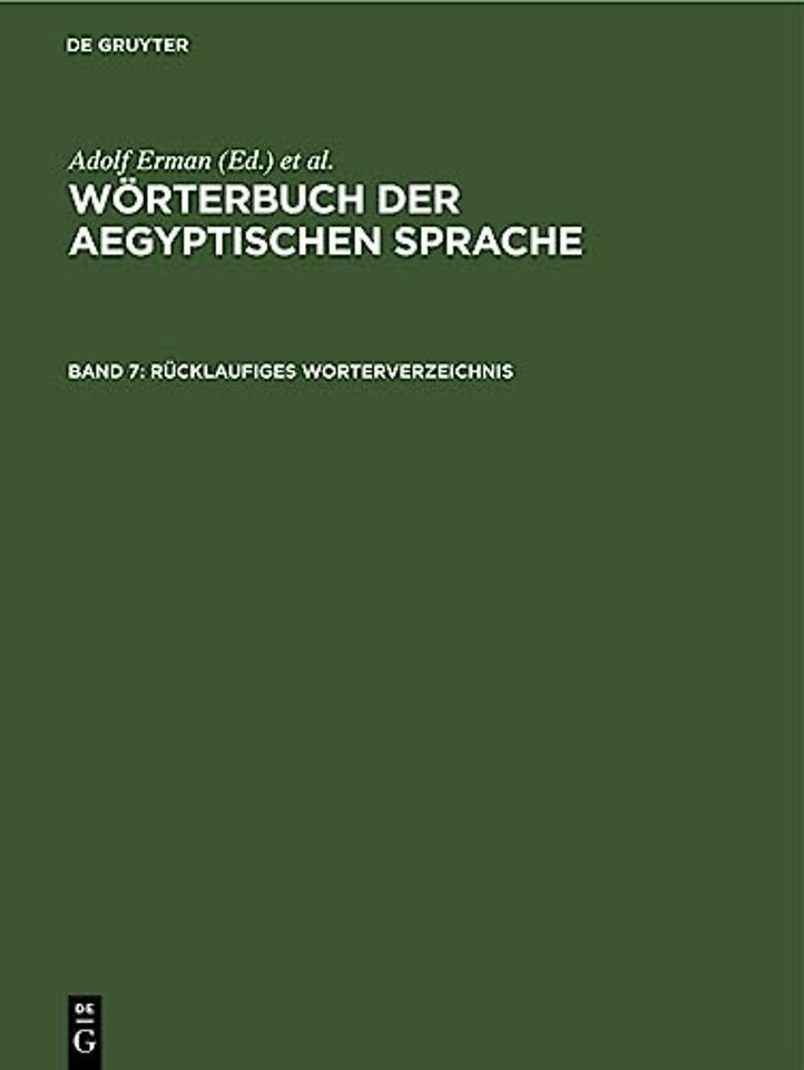 Rücklaufiges Wörterverzeichnis