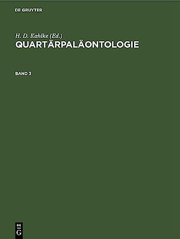 Quartärpaläontologie. Band 3