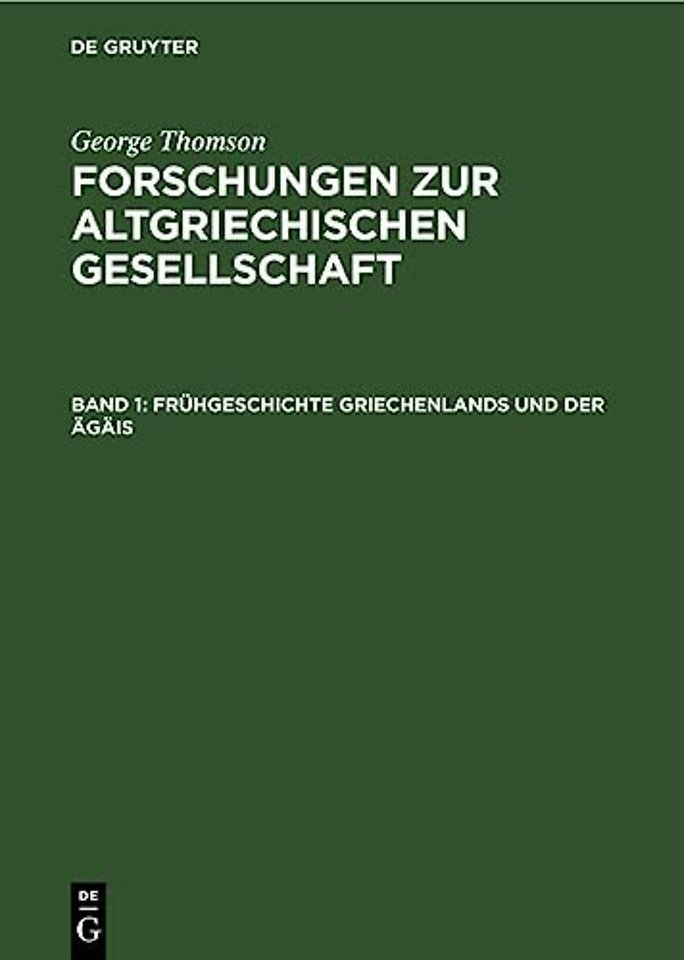 Fruhgeschichte Griechenlands Und Der Agais