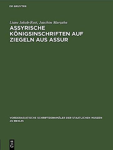 Assyrische Konigsinschriften Auf Ziegeln Aus Assur
