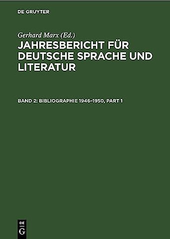 Bibliographie 1946–1950