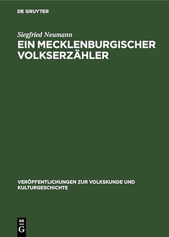Ein Mecklenburgischer Volkserzähler – Die Geschichten des August Rust