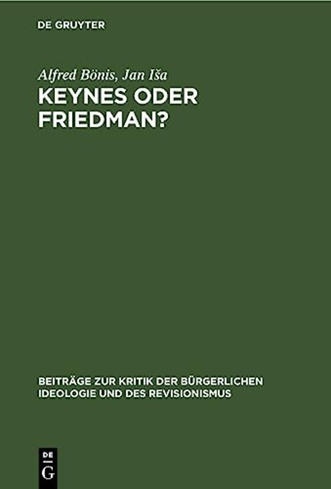 Keynes Oder Friedman?