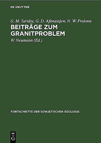 Beiträge zum Granitproblem