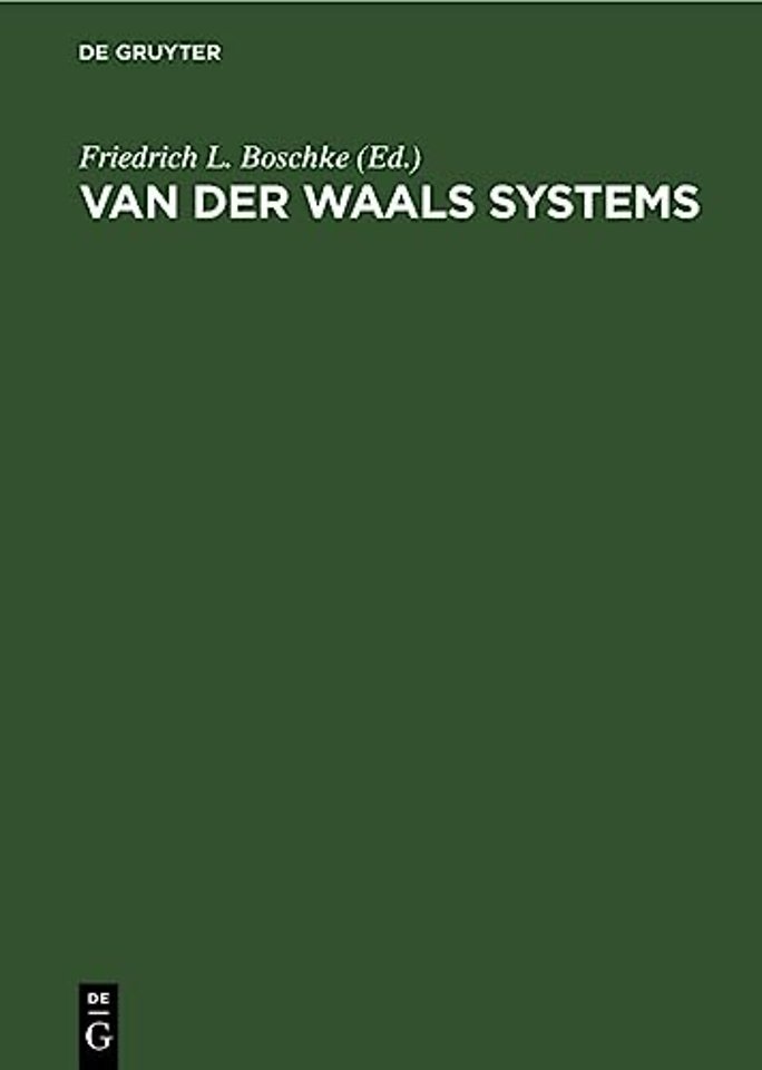 Van Der Waals Systems