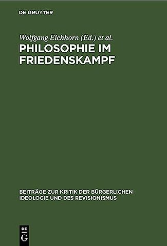 Philosophie im Friedenskampf