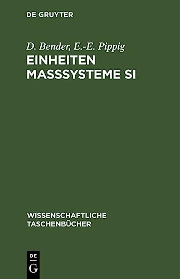 Einheiten Maβsysteme SI