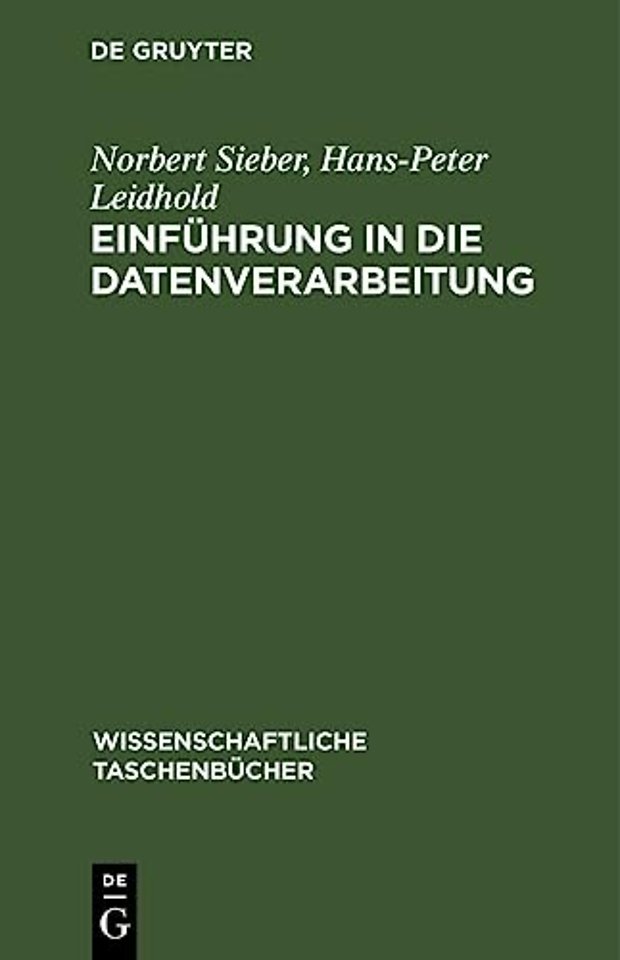 Einfuhrung in Die Datenverarbeitung