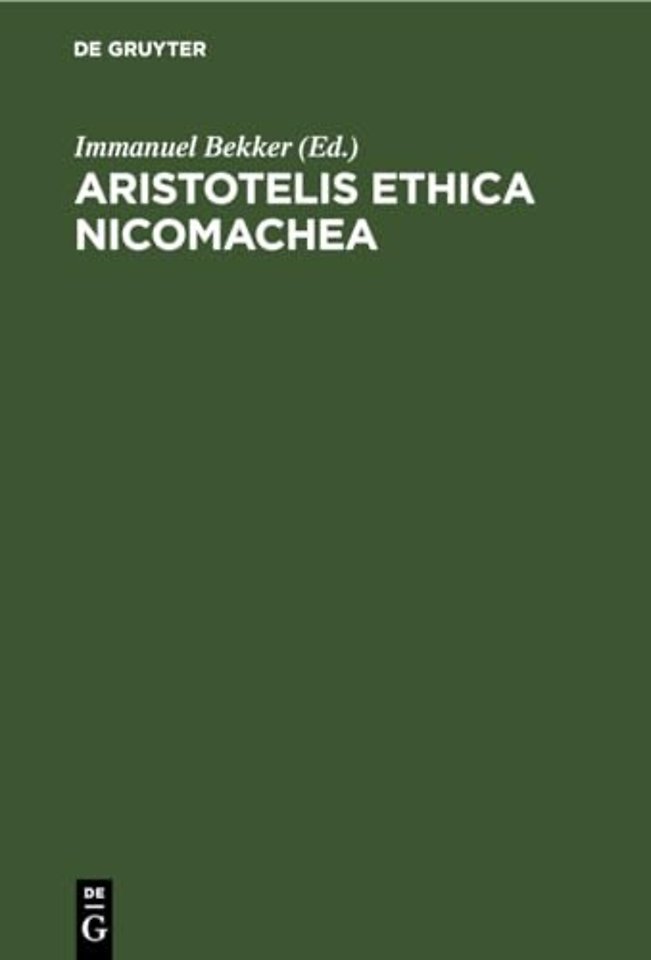 Aristotelis Ethica Nicomachea