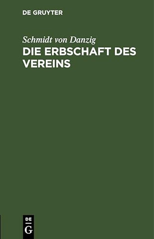 Die Erbschaft Des Vereins
