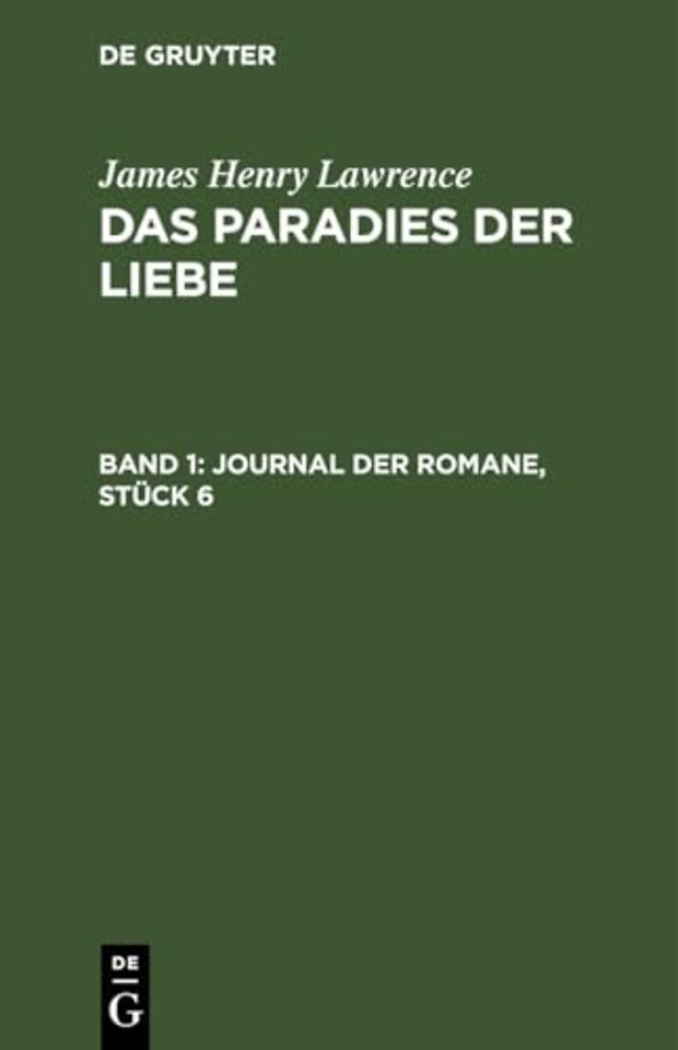 Journal der Romane, Stück 6