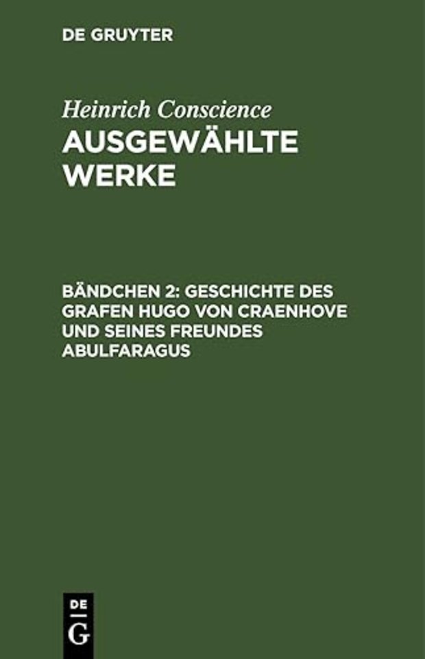 Geschichte des Grafen Hugo von Craenhove und seines Freundes Abulfaragus
