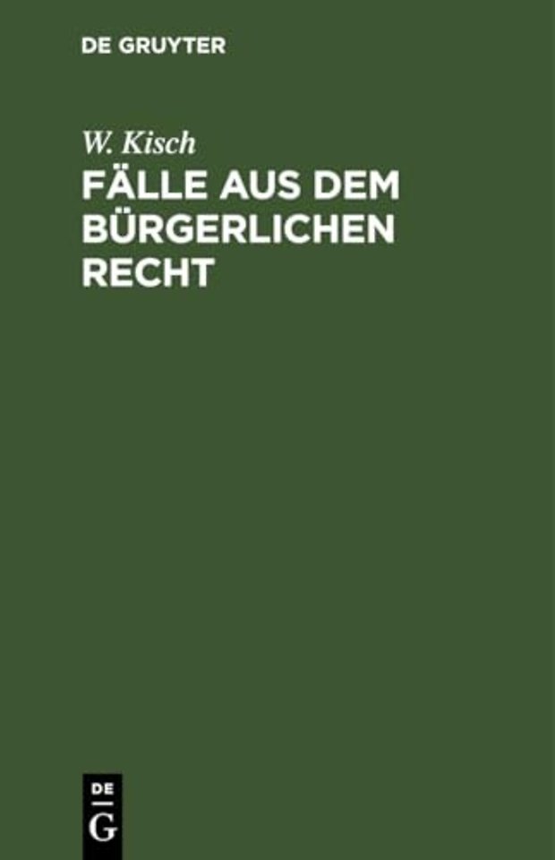 Falle Aus Dem Burgerlichen Recht