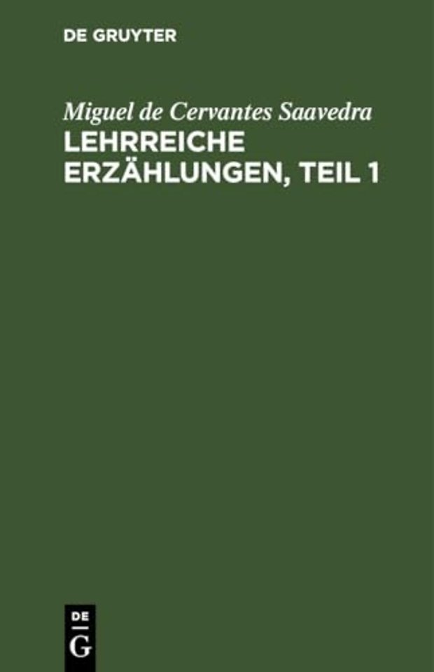 Lehrreiche Erzählungen, Teil 1