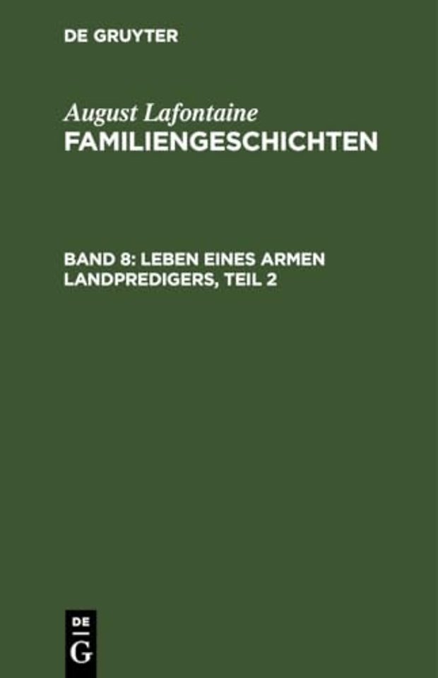 Leben eines armen Landpredigers, Teil 2