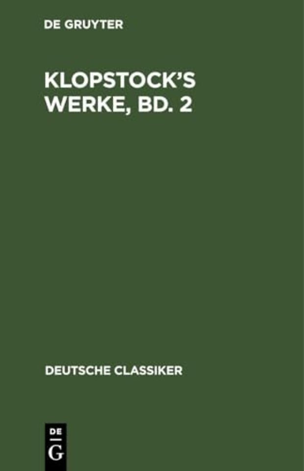 Klopstock's Werke, Bd. 2