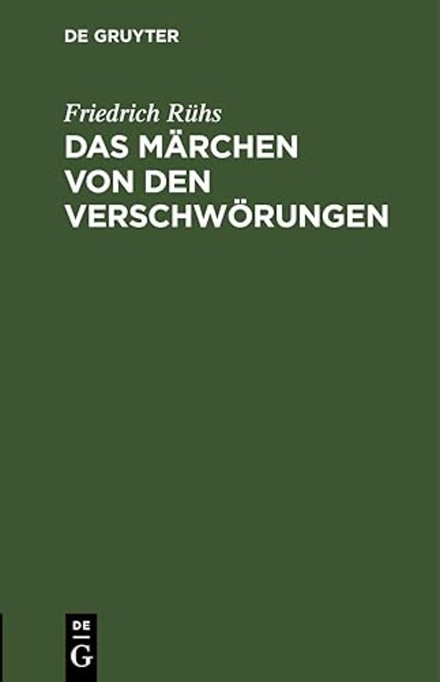 Das Marchen Von Den Verschworungen