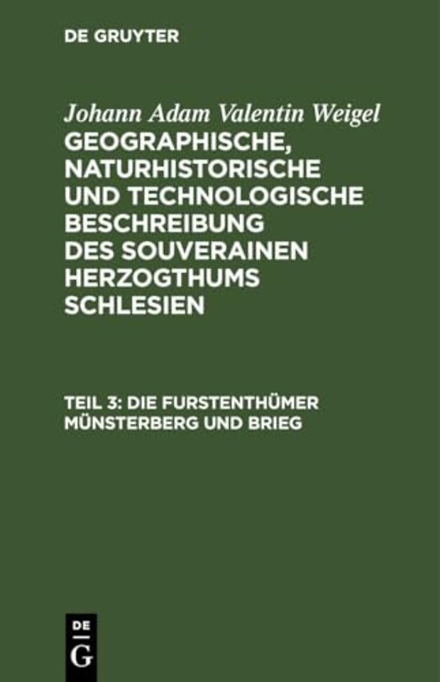 Die Furstenthumer Munsterberg Und Brieg