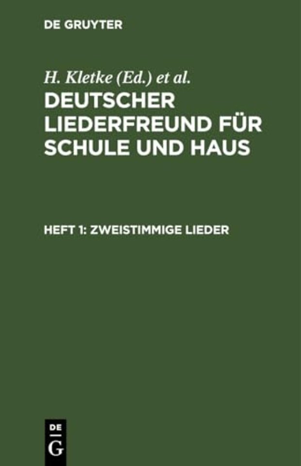 Zweistimmige Lieder