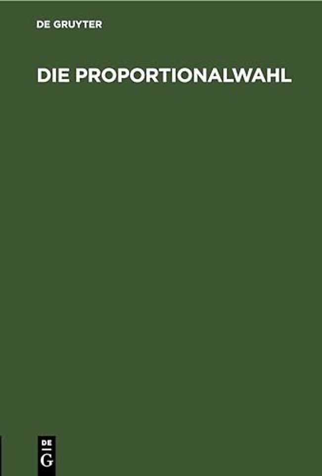 Die Proportionalwahl