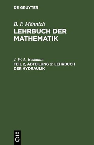 Lehrbuch der Hydraulik