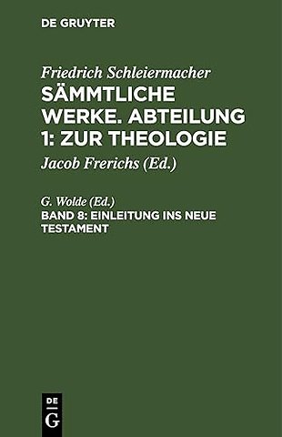 Einleitung ins neue Testament