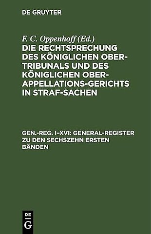 General–Register zu den sechszehn ersten Bänden